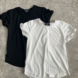 Little Bipsy Black and White Short Sleeve Tees